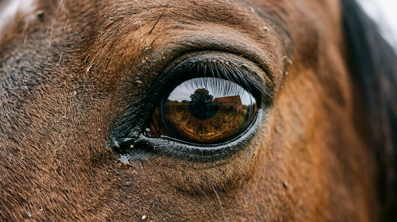 Un regard de cheval, Élevage de Rainans, Saint-André-sur-Vieux-Jonc
